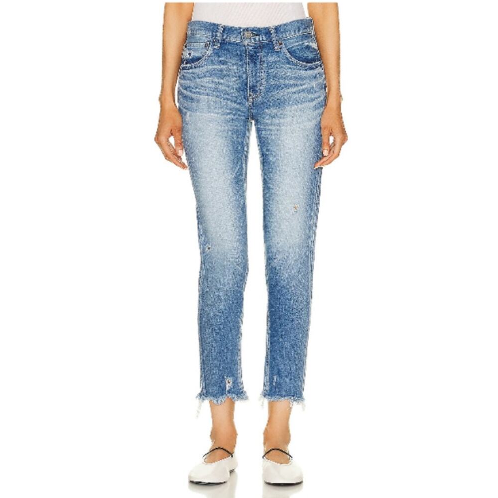 Moussy Vintage Diana Skinny Jeans Distressed Blue Denim Cotton 25